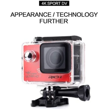 DHL 10 шт./лот действие Камера удаленного ультра 4 К 24fps Wi-Fi 16Mp видео Камера 170 градусов объектив камеры Go водонепроницаемый про Спорт Камера