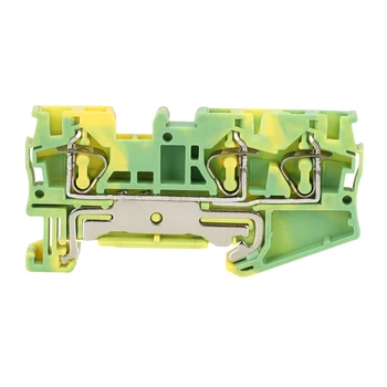 

10Pcs ST-4TWIN PE Instead of PHOENIX CONTACT Connectors Return Pull Type Three Conductor Spring Ground Terminal Blocks