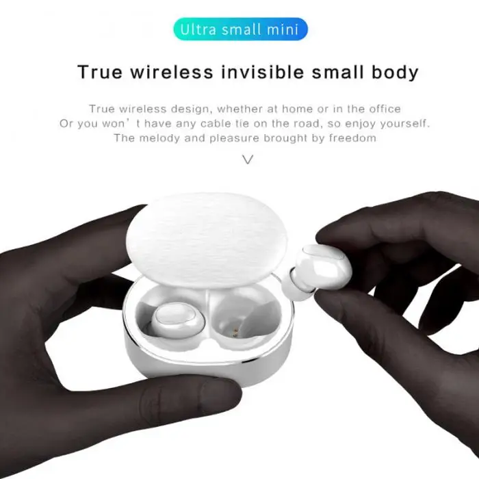 Bluetooth наушники TWS In-Ear невидимые спортивные стерео беспроводные наушники с зарядным Pod NK-Shopping