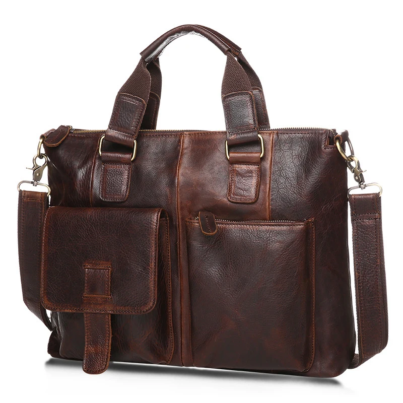 

X.D.BOLO Vintage Messenger Bag Men Shoulder bags Pu Leather Crossbody Bags For Men Bags Retro Zipper Man Handbags
