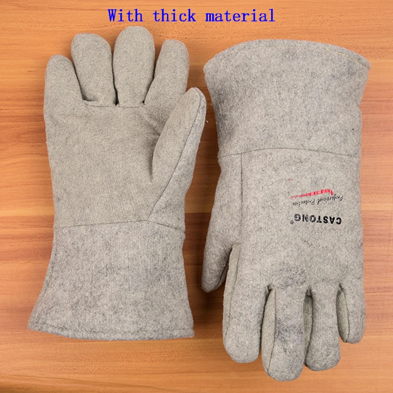 Кастонг 500 градусов высокотемпературные перчатки Арамидные+ алюминиевая фольга огнестойкие Перчатки Огнестойкие анти-обжигающие защитные перчатки