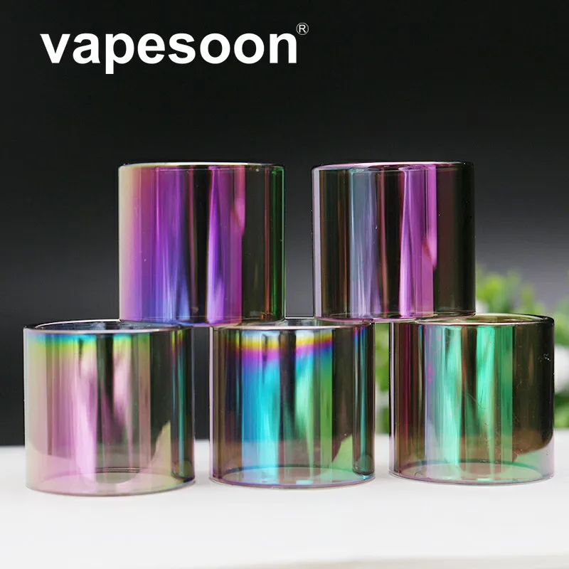VapeSoon сменная Радужная стеклянная трубка для SMOK Stick V8 Start Kit TFV8 BIG BABY 5 мл бак|tank glass