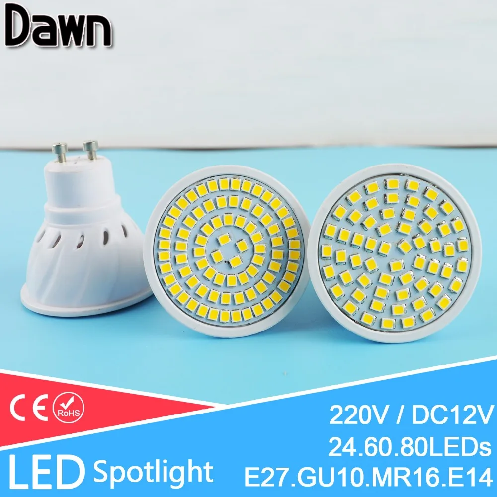 LED Spot Light MR16 GU10 E27 E14 LED Bulb 220V 110V 12V LED Lamp 5W 6W 8W Ampoule Bombillas Lampara Lampada LED Spotlight GU5.3