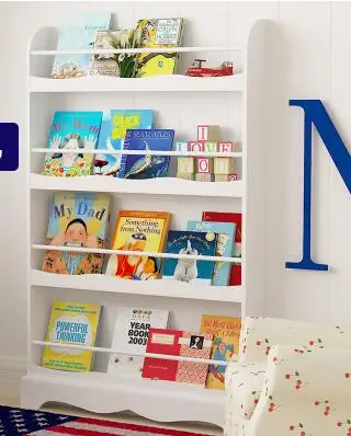 Estantería de pared para niños. Estantería Simple de madera maciza