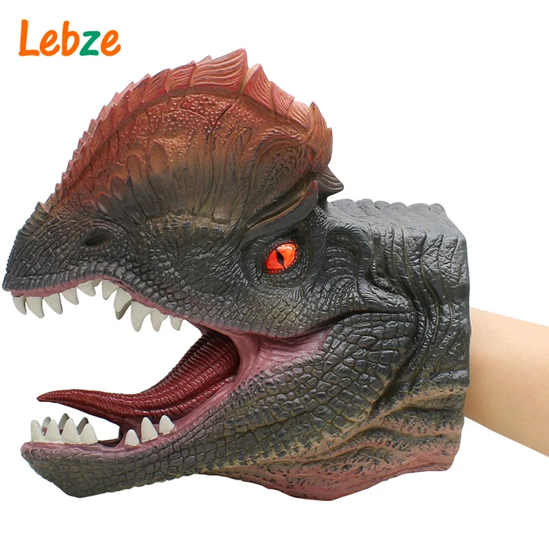 Dilophosaurus Hand Puppets For Stories Dinosuar Hand Puppet Soft Non-toxic Rubber Figure Toy Children Gift Realistic Dino Mode Dilophosaurus Hand Puppets For Stories Dinosuar Hand Puppet Soft Non-toxic Rubber Figure Toy Children Gift Realistic Dino Mode