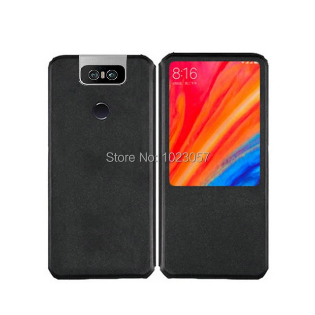 

Asus ZS630KL Case For Asus Zenfone6 2019 Case Cover Quick Window View Leather Flip Case Asus Zenfone 6 ZS630KL ZS 630KL I01WD