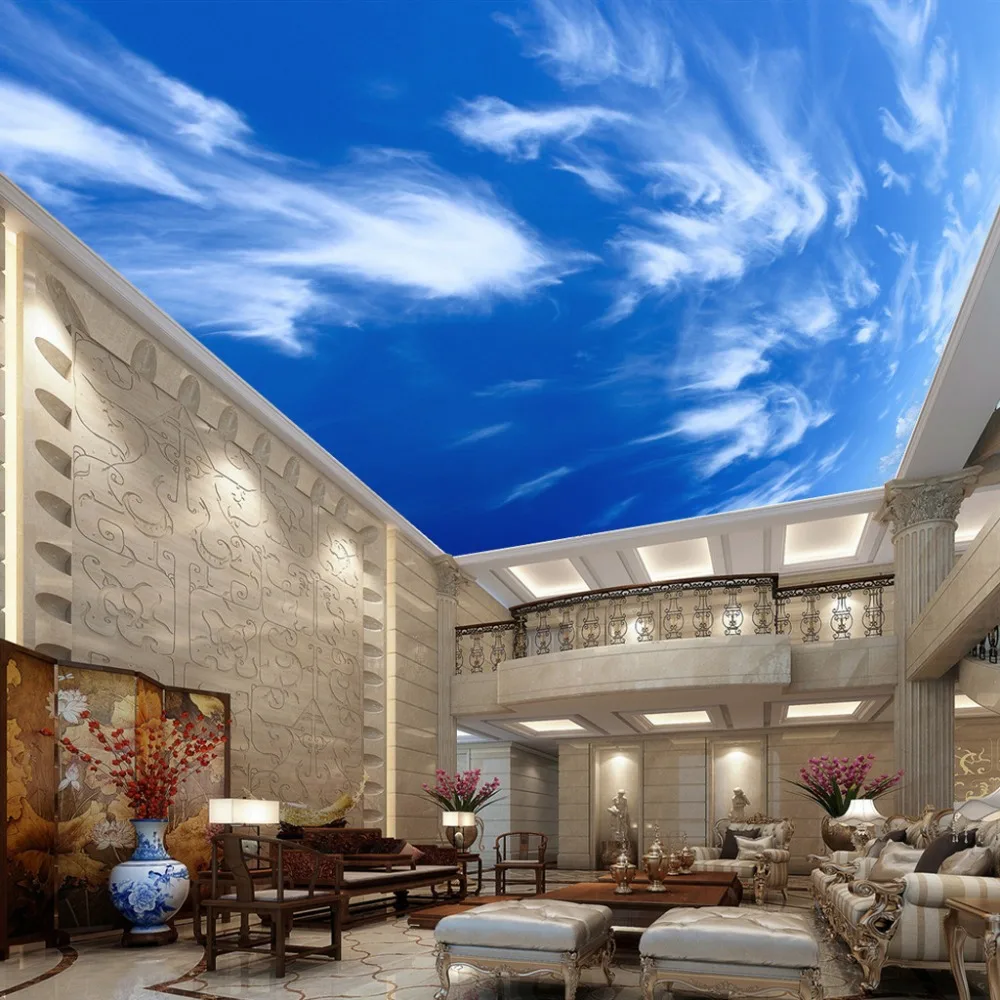Online kopen wholesale schilderen plafond wolken uit china ...