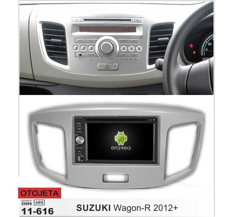 Frame+android 6.0 car dvd player for SUZUKI wagon R 2012 touch screen