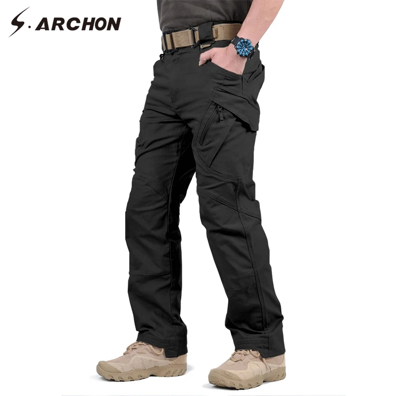  S.ARCHON IX9 City Military Tactical Cargo Pants Men SWAT Combat Army Trousers Male Casual Many Pock