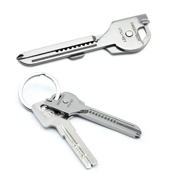 Швейцарские технологии, новинка, EDC, 6 в 1, из нержавеющей стали, Utili-Key, брелок, цепь, карманный нож, отвертка, мульти инструменты, для кемпинга, набор для выживания