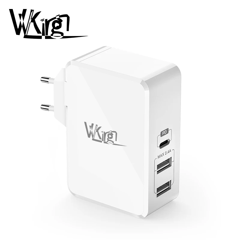  VVKing USB Type C PD Charger 41W Fast Charging EU/US Wall Charger For Macbook Ipad Pro iPhone XS Ma