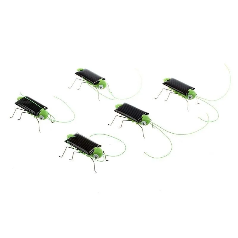 Mini Solar Powered Grasshopper Insect Science Educational Robot Toy Have Fun (4)