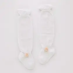 6-12 м чесаный хлопок детские носки с рисунком большие глаза однотонные носки-тапочки удобные носки для детей