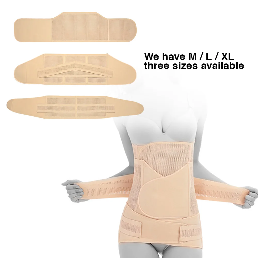 3-in-1-Maternity-Postpartum-Belt-Slimming-Corset-Bandage-Body-Recovery-Shapewear-Women-Bodysuit-Breathable-Waist-4
