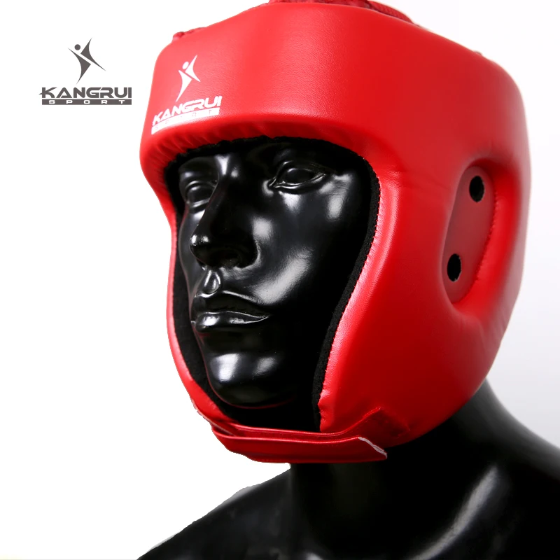 

Karate Boxing Series Closed Type Boxing Head Guard Sparring MMA Muay Thai Kick Brace sanda Head Protection Boxing Helmet