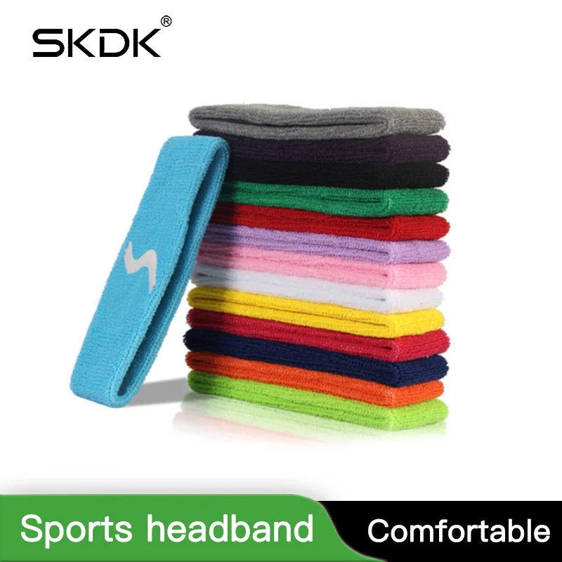 SKDK эластичная полиэфирная хлопковая повязка на голову для йоги, бега, фитнеса, повязка от пота на голову, повязки на голову, повязка на голову, Спортивная безопасность