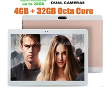 Envío libre 10 pulgadas Tablet PC android 5.1 4 GB RAM 64 GB ROM Octa Core Dual SIM 1280*800 IPS 5.0MP 3G GPS de la Tableta de 10 + regalos