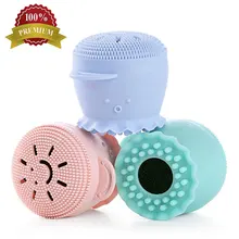 Здоровье окружающей среды Защита чистые лица красота массаж кожи с крючком силиконовые Осьминог мыть кисти