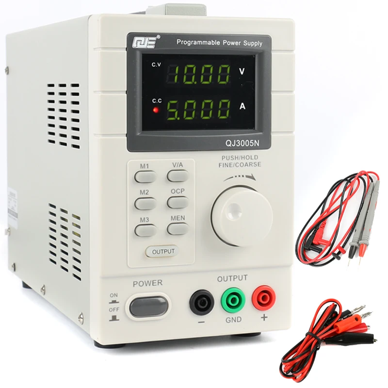 

QJ3005N Laboratory Adjustable LCD Digital Linear Programmable DC Power Supply 30V 5A 0.01V 0.001A Constant Voltage Current 220V