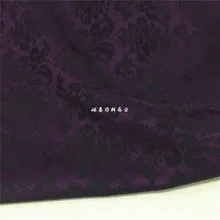 Ткань из жаккардовой вискозы темно-розовый фиолетовый фон с цветами цена за 1 метр