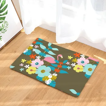 

CAMMITEVER Cartoon Flamingo Welcome Mats Bathroom Doormats Kitchen Carpets House Decor for Living Room Anti-Slip Tapete Rug