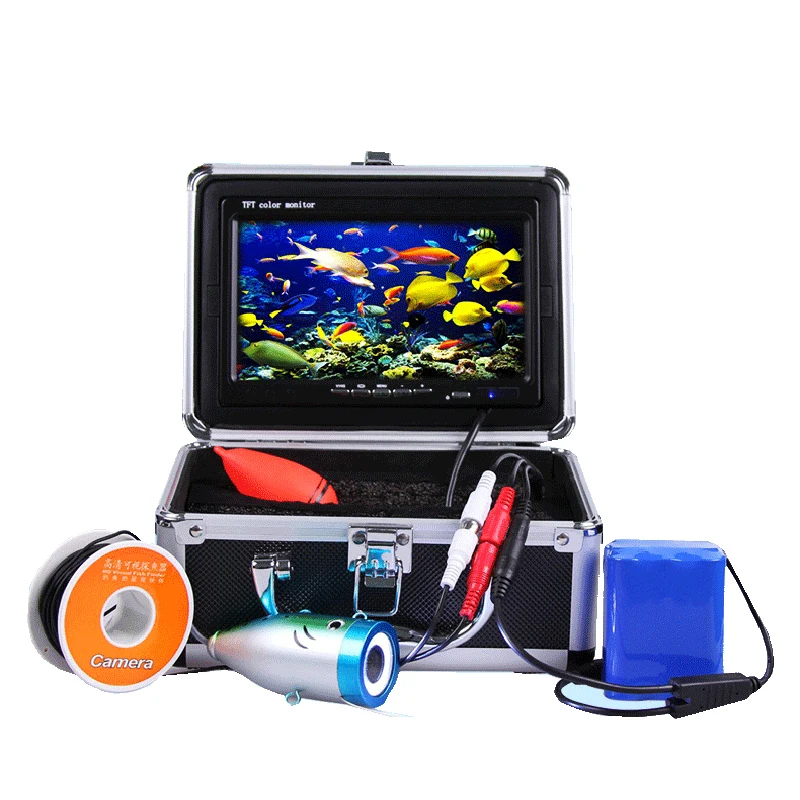 

Waterproof Mini Fishing Video Camera Underwater Video Kamera HD1200TVL W/ Aluminum Carry Case 15m Cable