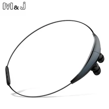 M& J J6 магнитное Спортивное ожерелье беспроводные Bluetooth наушники Стерео шумоподавление с микрофоном наушники для iPhone samsung