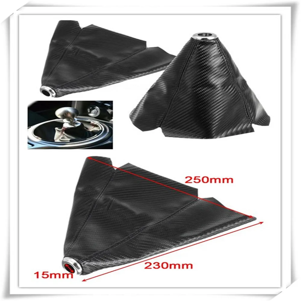 

Fiber Leather Gear Knob Shifter Boot Cover for Volvo S40 S60 S80 XC60 XC90 V40 V60 Any Cars XC40 360c V90 V40
