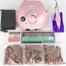 Electric Nail Drill Manicure Set File Grey Nail Pen Machine Set Kit without original box
