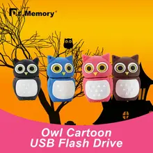 Крутые USB флеш-накопители кристальная сова, Мультяшные флешки, персонализированные 32 ГБ, кремниевые флешки в виде животных, 4 ГБ, 8 ГБ, 16 ГБ, карта памяти, подарки