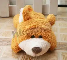 yellow bear Fridge Magnet Plush toys best gifts Baby doll Refrigerator Stick Plush toys catton Stuffed