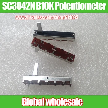 

3pcs SC3042N B10K Straight Slide Potentiometer / Mono Fader variable resistors / Shank Length 15MMC