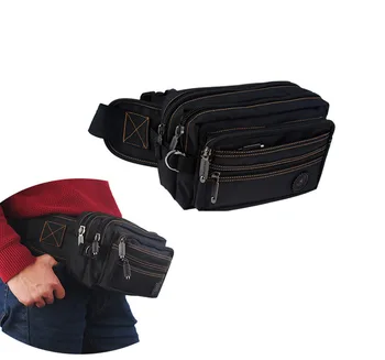

616# Factory direct sales trend Fashion men and Women bag Leisure Canvas Bags Purse Unisex Waist Bag