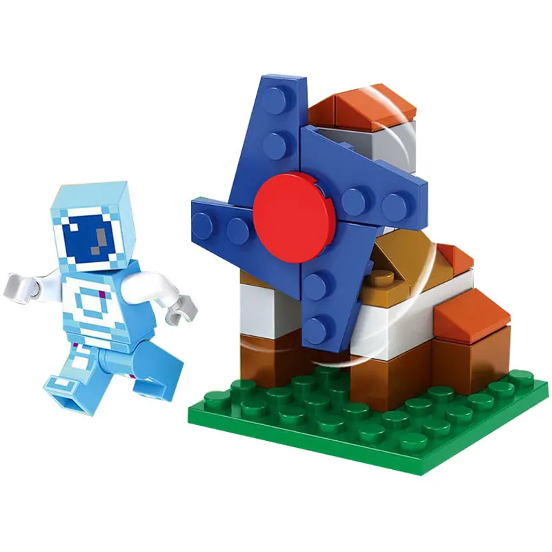 

Minecraft Figures Man Windmill Legoing Building Blocks Bricks Educational DIY Toys LegoING Unisex Selflocking Construction Brick
