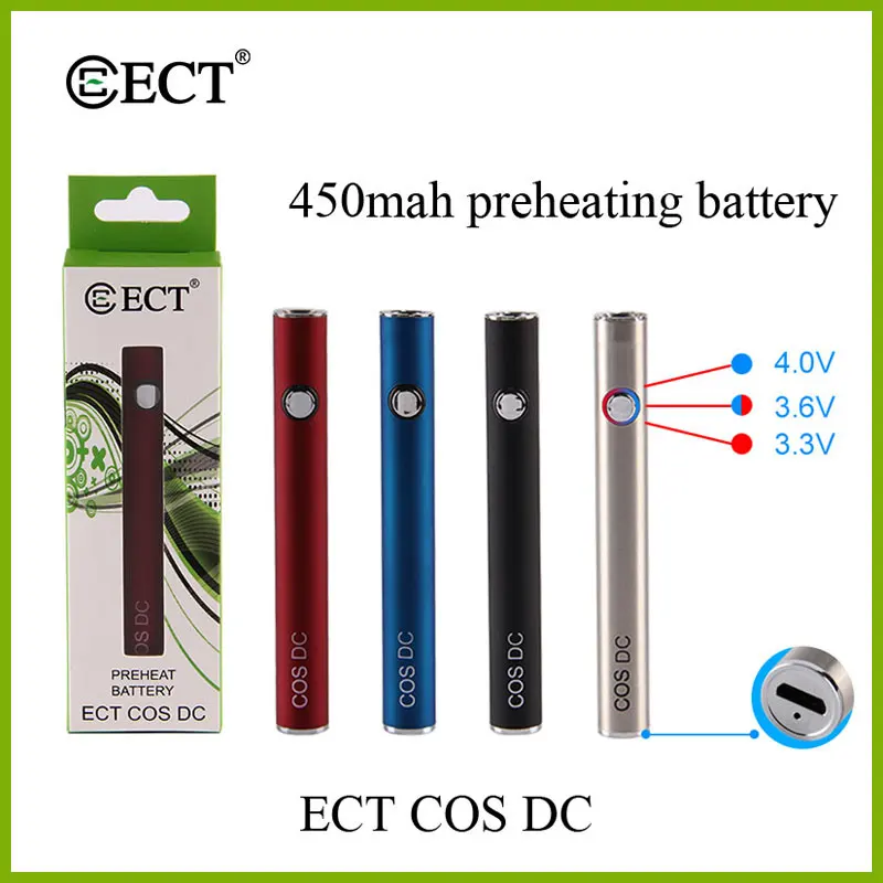 Vape Mod для ECT COS DC B5 Vape ручка комплект 450 мАч Cos подогреть VV Батарея 510 нить свинцово кислотная батарея II и переменное напряжение электронные сигареты Mod