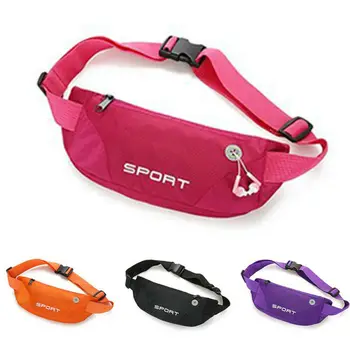 

Unisex Men Women Waist Pack Adjustable Belt Solid Waterproof Phone Pouch Travel Sport Hip Purse Wallet