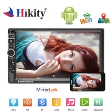 Hikity Android 2 din Auto Radio GPS 8802 Universale Car Multimedia Player 7 Pollici Specchio link Car Stereo Supporto Videocamera vista posteriore