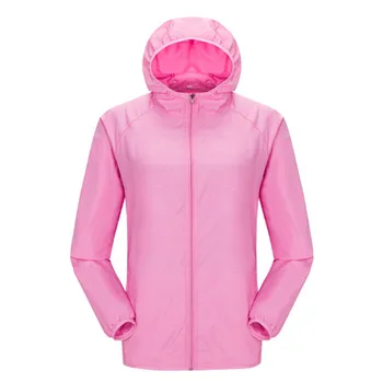 

Waterproof Nylon Quick-dry Hiking Jacket Light-weight Sports Sun-protective Top Suit & Hat Rn