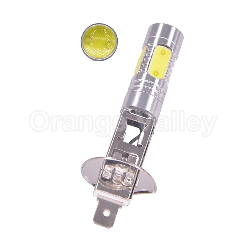 

2Pcs Super Bright H1 With lens 5 LED High Power COB Car Day Driving Daytime Running Light Fog Light Bulb Lamp Constant current