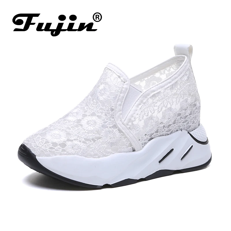 

Fujin Brand 2019 New Korean Fashion Wild Super High Heels Shoes Breathable Comfort Thick Bottom Casual Shoes Women Single Shoes