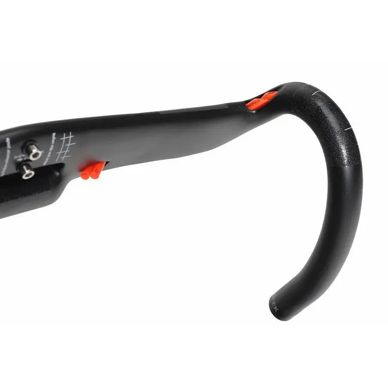 TOSEEK 31,8 углеродистая рукоятка для дорожного велосипеда интегрированный руль для гоночного Велосипедное углеродное волокно падение велосипед бар Super Light 400/420/440 мм