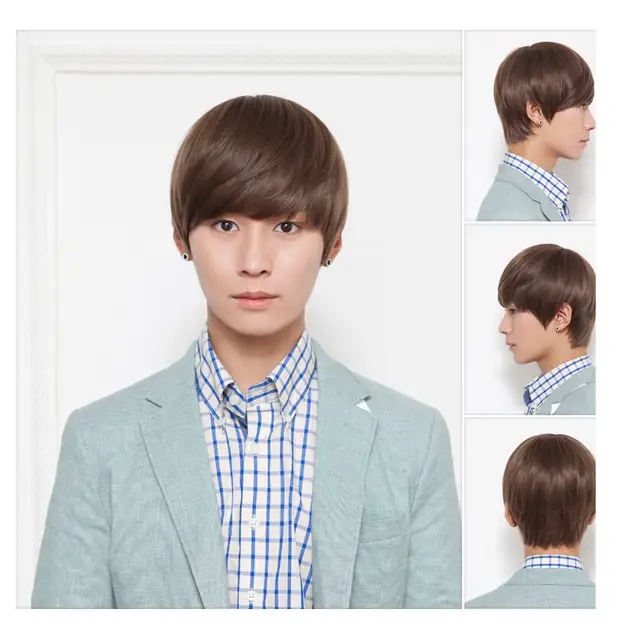 Internet Magazin 2014 New Boys Short Straight Hair Wig Korea