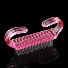 1 шт. щетка для ногтей инструменты для нейл-арта Уход за ногтями Маникюр Педикюр мягкий удаление пыли небольшой угол Чистящая Щетка(China)