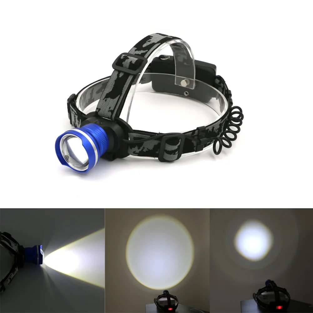 Best Headlamp Torch XM L T6 LED Headlight 2100LM 4 Modes 18650