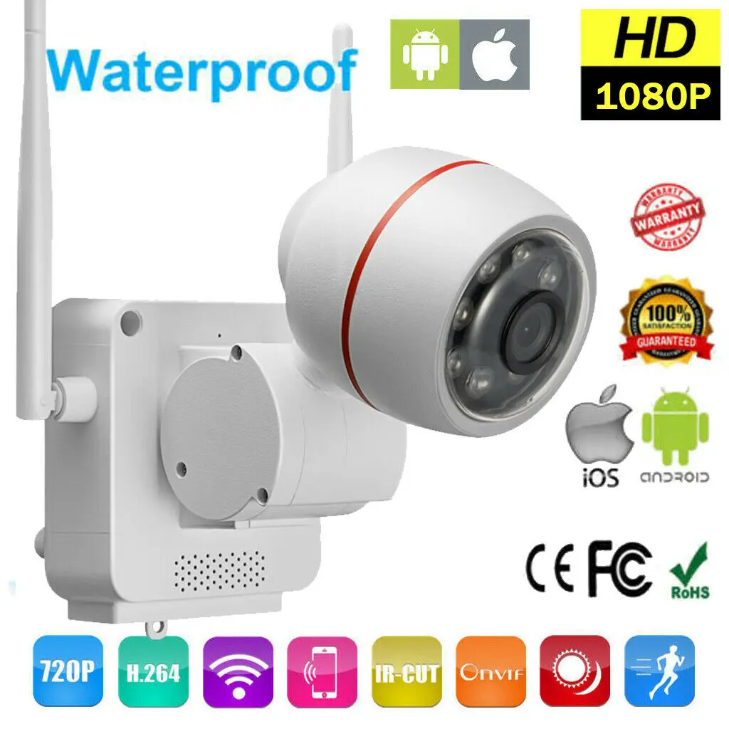 

Wireless IP Camera 1080P Outdoor HD Spy WIFI Network Security System