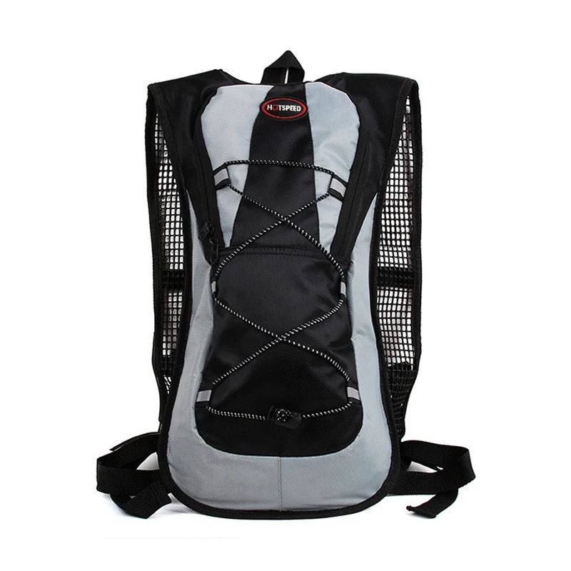 Большой Вместительный рюкзак для велоспорта, 2л сумка для воды, для спорта на открытом воздухе, кемпинга, сумка для воды, рюкзак для бега, сумка для мочевого пузыря, мягкая фляга - Цвет: black