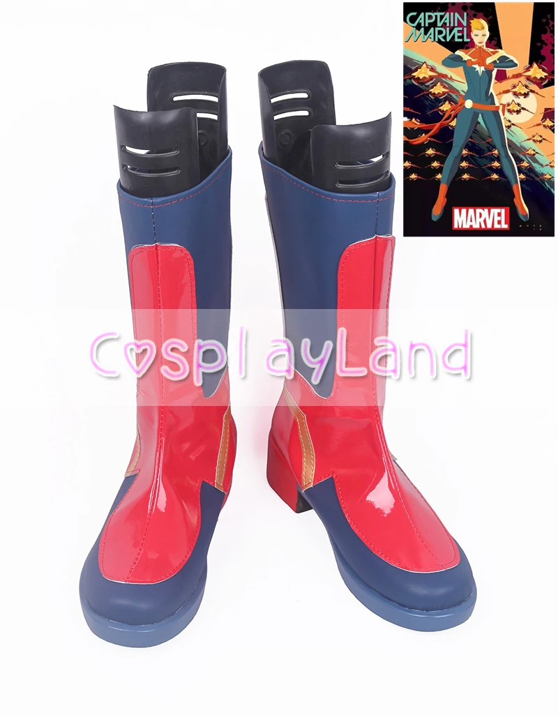 bottes-de-cosplay-de-super-heros-captain-marvel-chaussures-de-fete-d'halloween-accessoires-sur-mesure-pour-femmes-adultes