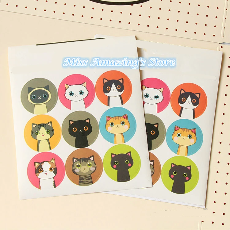 Aliexpress.com : Buy 180pcs Cute Cat DIY Kraft Paper