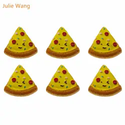 Джули Ван 12 шт. желтый пиццы Стиль ручной силиконовые Для женщин DIY украшают ювелирные изделия Распорки ремесла решений Интимные