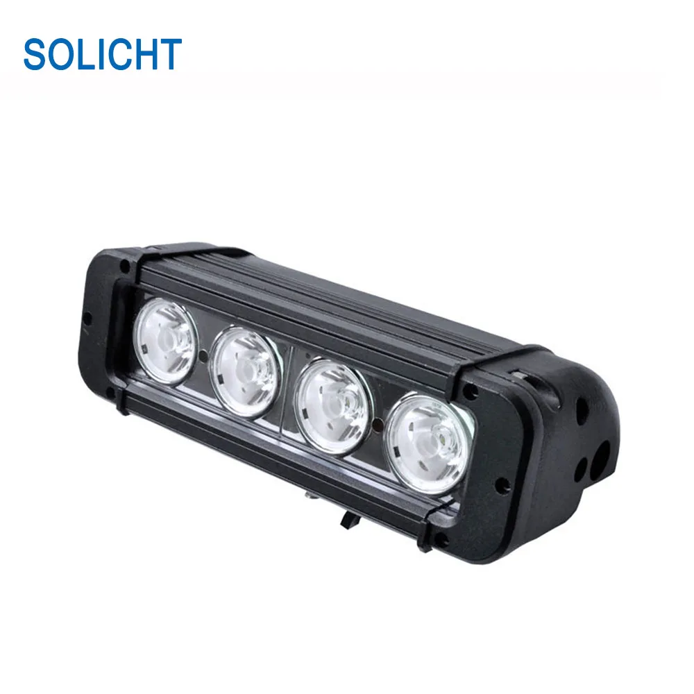 SOLICHT 8 ''40 Вт светодиодный бар огни Светодиодная панель 12V24V 10 Вт внедорожный 4x4 грузовик; ЛЕГКОВАЯ машина; ЛОДКА UTE внедорожник 4WD светодиодный световой бар однорядный